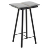 Light Gray, Black Colored Oak