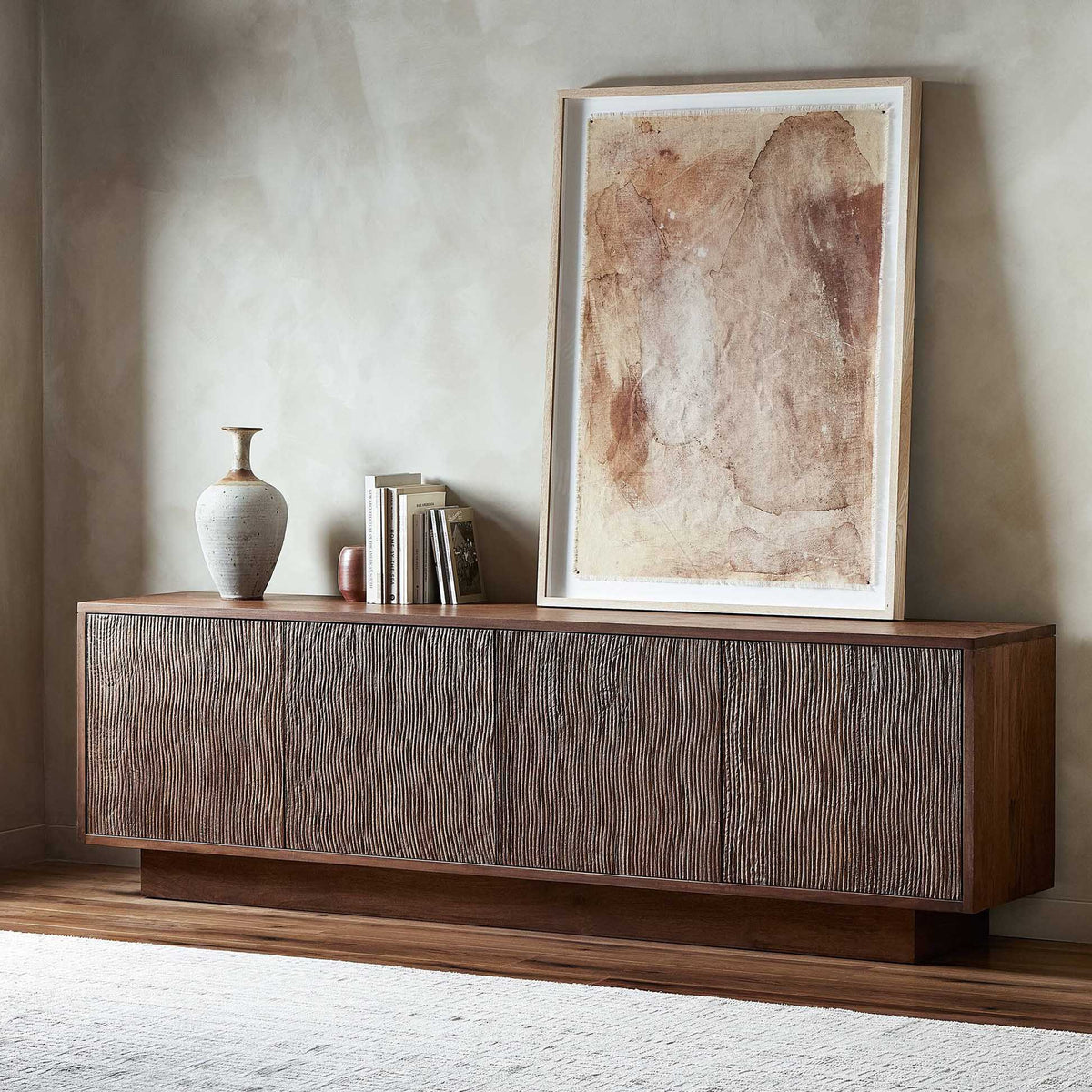 Gilmore Media Console - Aged Mango
