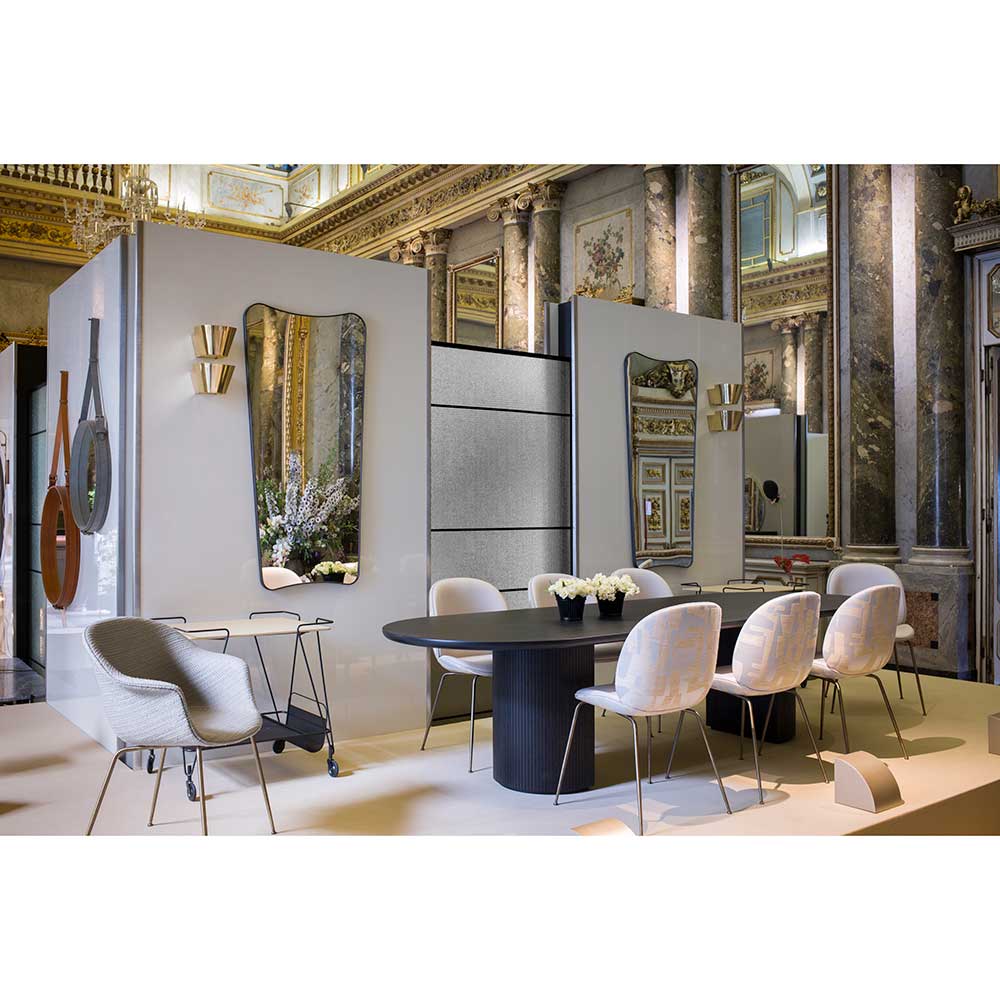 Gio Ponti F.A. 33 Rectangular Wall Mirror - Black Brass