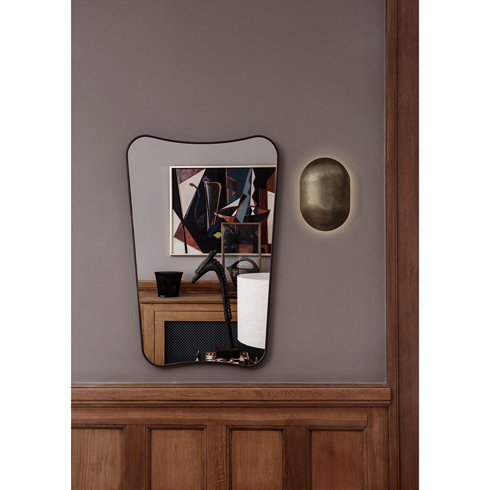 Gio Ponti F.A. 33 Rectangular Wall Mirror - Black Brass