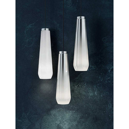 Glass Drop Pendant - White