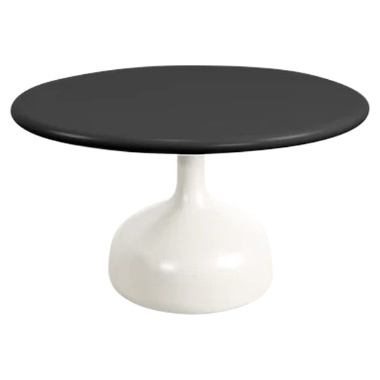Glaze Large Coffee Table - Lava Gray Aluminum Top, Sand Aluminum Base