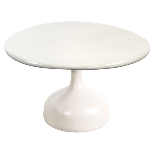 Glaze Large Coffee Table - Sand Lava Stone Top, Sand Aluminum Base