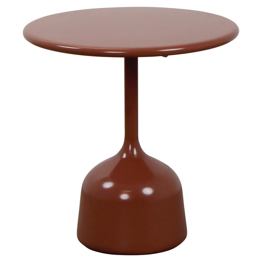 Glaze Small Coffee Table - Desert Red Aluminum Top, Desert Red Aluminum Base