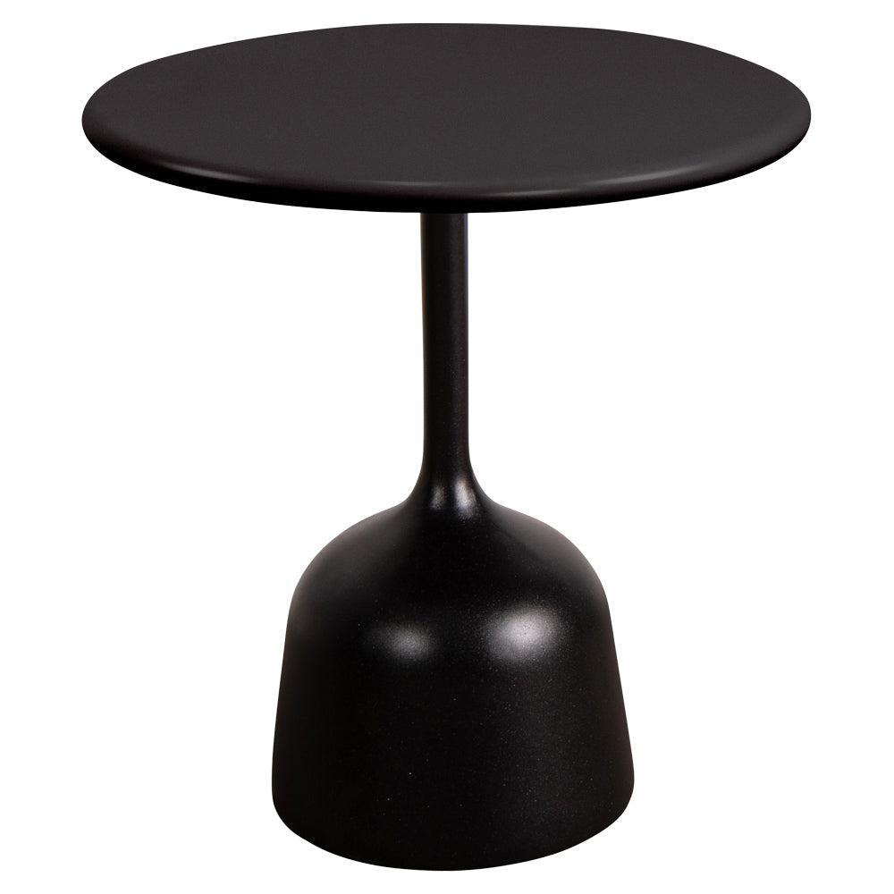 Glaze Small Coffee Table - Lava Gray Aluminum Top, Lava Gray Aluminum Base