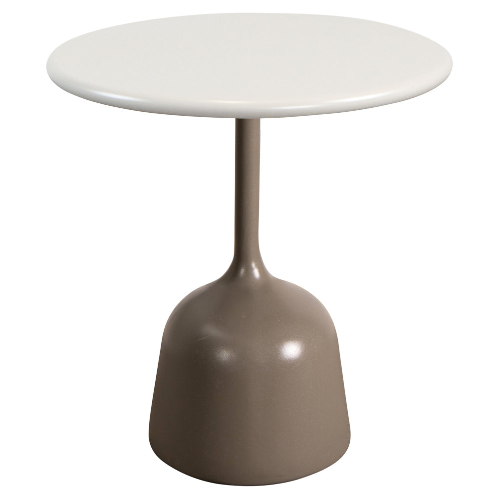Glaze Small Coffee Table - Sand Aluminum Top, Taupe Aluminum Base