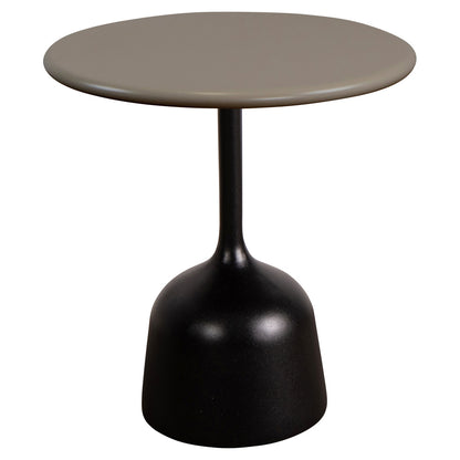 Glaze Small Coffee Table - Taupe Aluminum Top, Lava Gray Aluminum Base