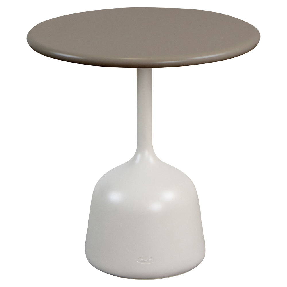 Glaze Small Coffee Table - Taupe Aluminum Top, Sand Aluminum Base