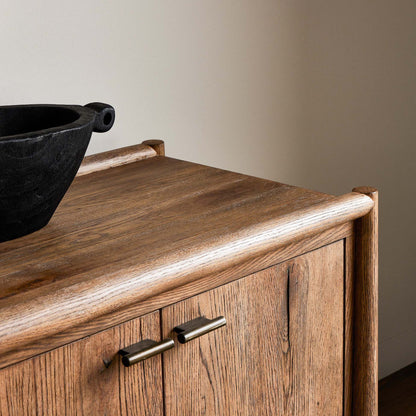 Glenview 6 Door Sideboard - Weathered Oak Veneer