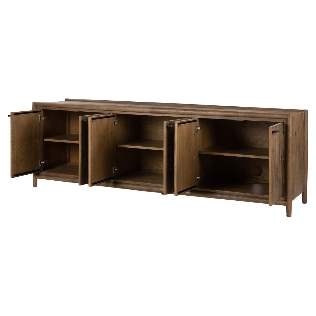 Glenview 6 Door Sideboard - Weathered Oak Veneer