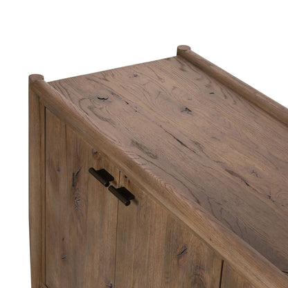 Glenview 6 Door Sideboard - Weathered Oak Veneer