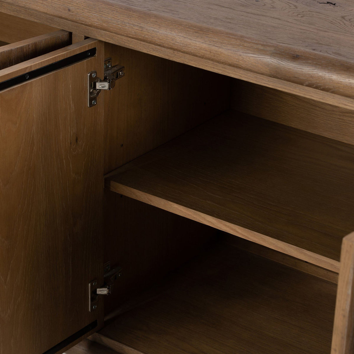 Glenview 6 Door Sideboard - Weathered Oak Veneer