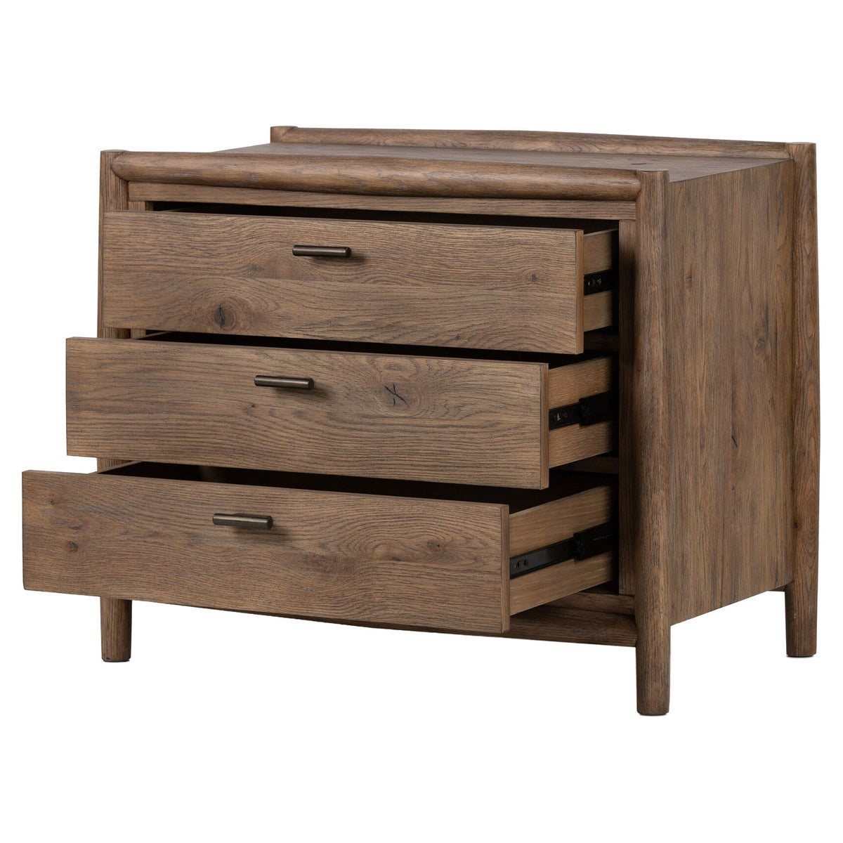 Glenview Nightstand - Weathered Oak Veneer