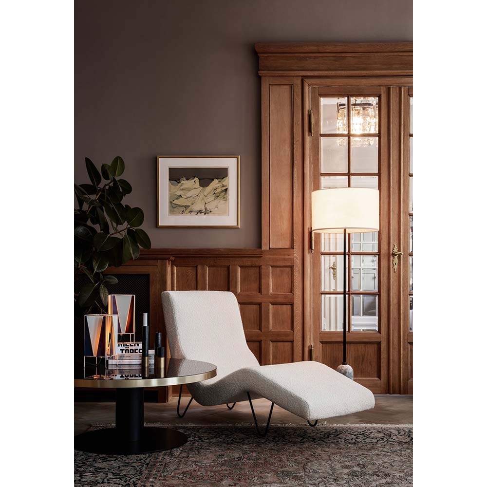 GMG Chaise Lounge - Ivory, Black