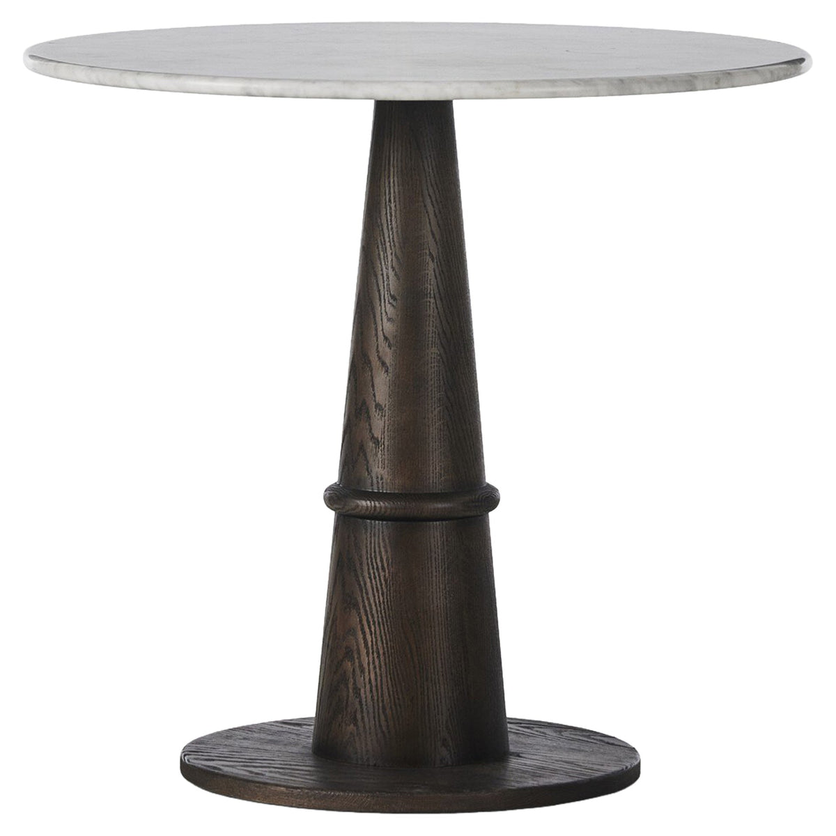 Goetz Bistro Table - Honed White Marble