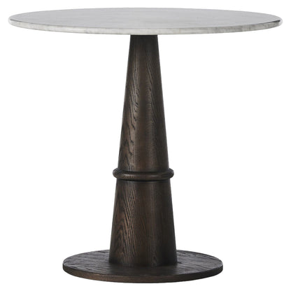 Goetz Bistro Table - Honed White Marble