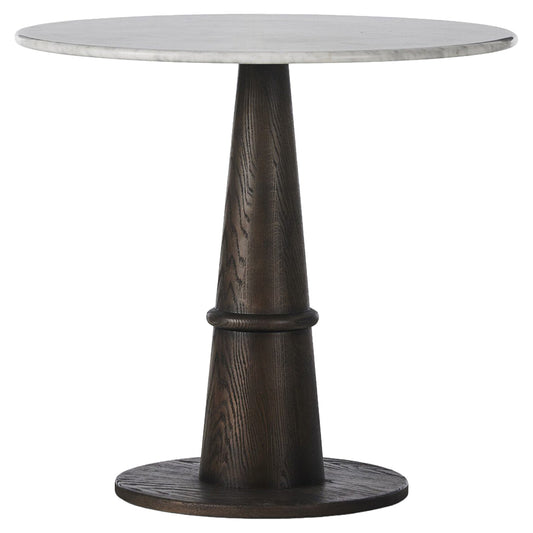 Goetz Bistro Table - Honed White Marble