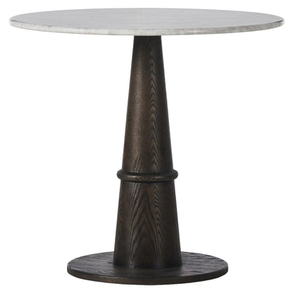 Goetz Bistro Table - Honed White Marble