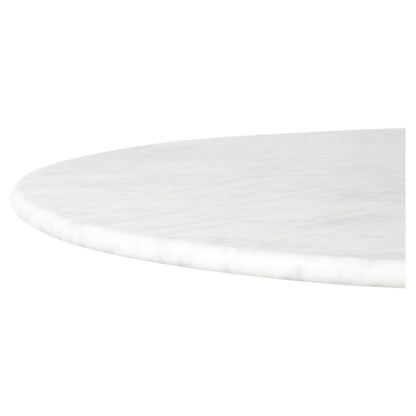 Goetz Bistro Table - Honed White Marble
