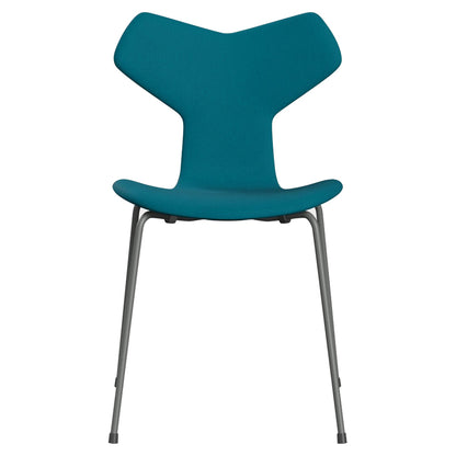 Grand Prix Fully Upholstered Chair - Steel Base