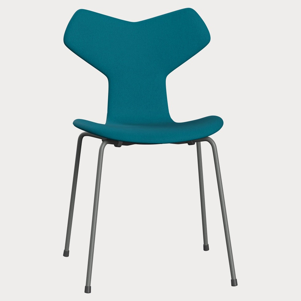 Grand Prix Fully Upholstered Chair - Steel Base