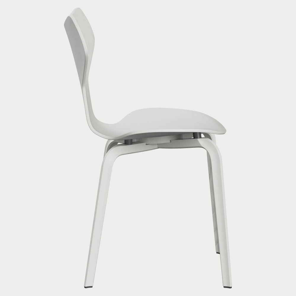 Grand Prix Unupholstered Chair - Colored Ash, Wooden Base