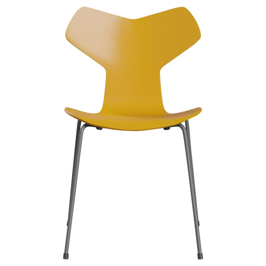 Grand Prix Unupholstered Chair - Lacquered, Steel Base