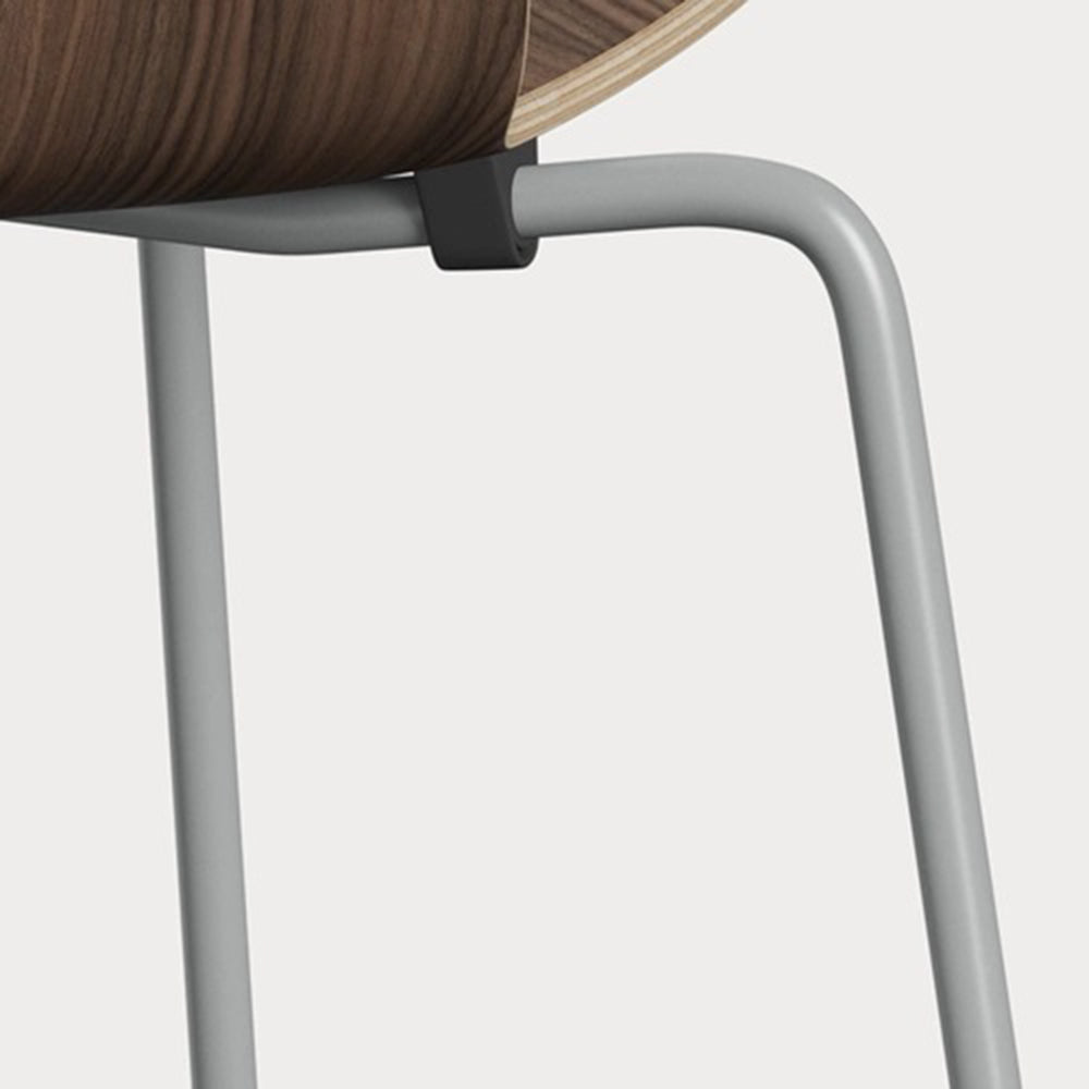 Grand Prix Unupholstered Chair - Natural Veneer, Steel Base