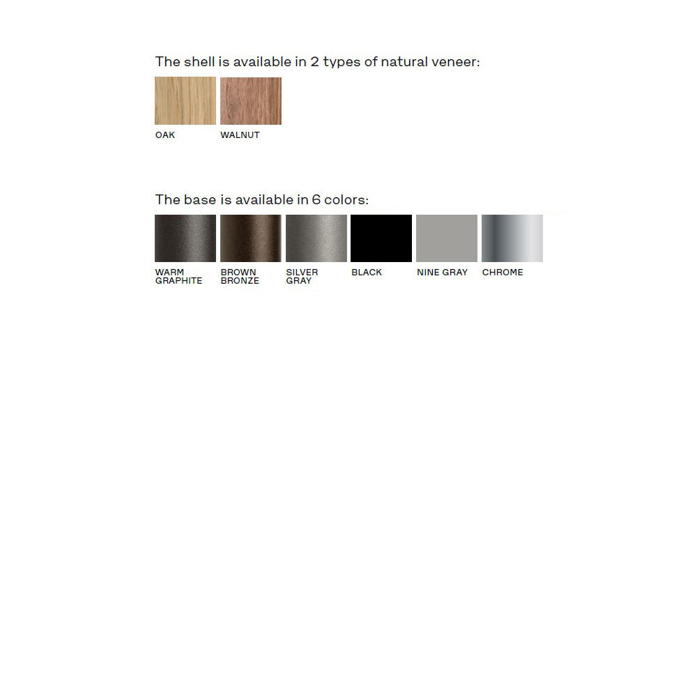 Grand Prix Unupholstered Chair - Natural Veneer, Steel Base