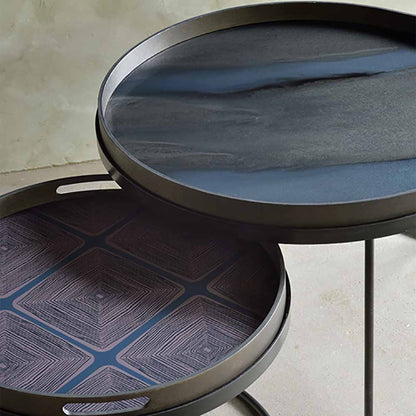 Graphite Organic Large Glass Tray