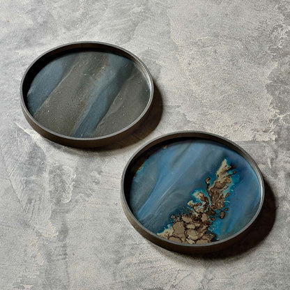 Graphite Organic Tray - Round