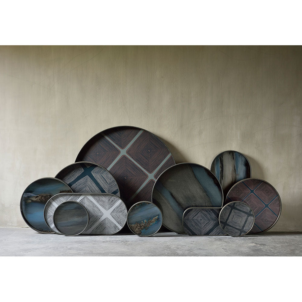 Graphite Organic Tray - Round