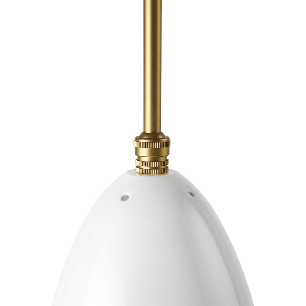 Grashoppa Pendant - Alabaster White Glossy