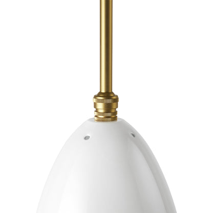 Grashoppa Pendant - Alabaster White Glossy