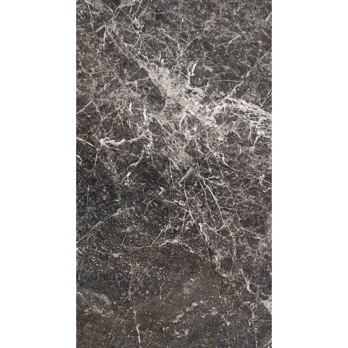 Gravity XL High Floor Lamp - Gray Marble, White Shade