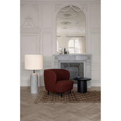 Gravity XL High Floor Lamp - White Marble, Canvas Shade