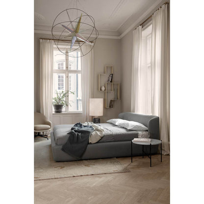 Gravity XL High Floor Lamp - White Marble, Canvas Shade