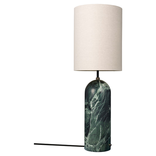 Gravity XL High Floor Lamp - Emerald Marble, Canvas Shade