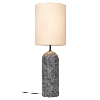 Gravity XL High Floor Lamp - Gray Marble, Canvas Shade