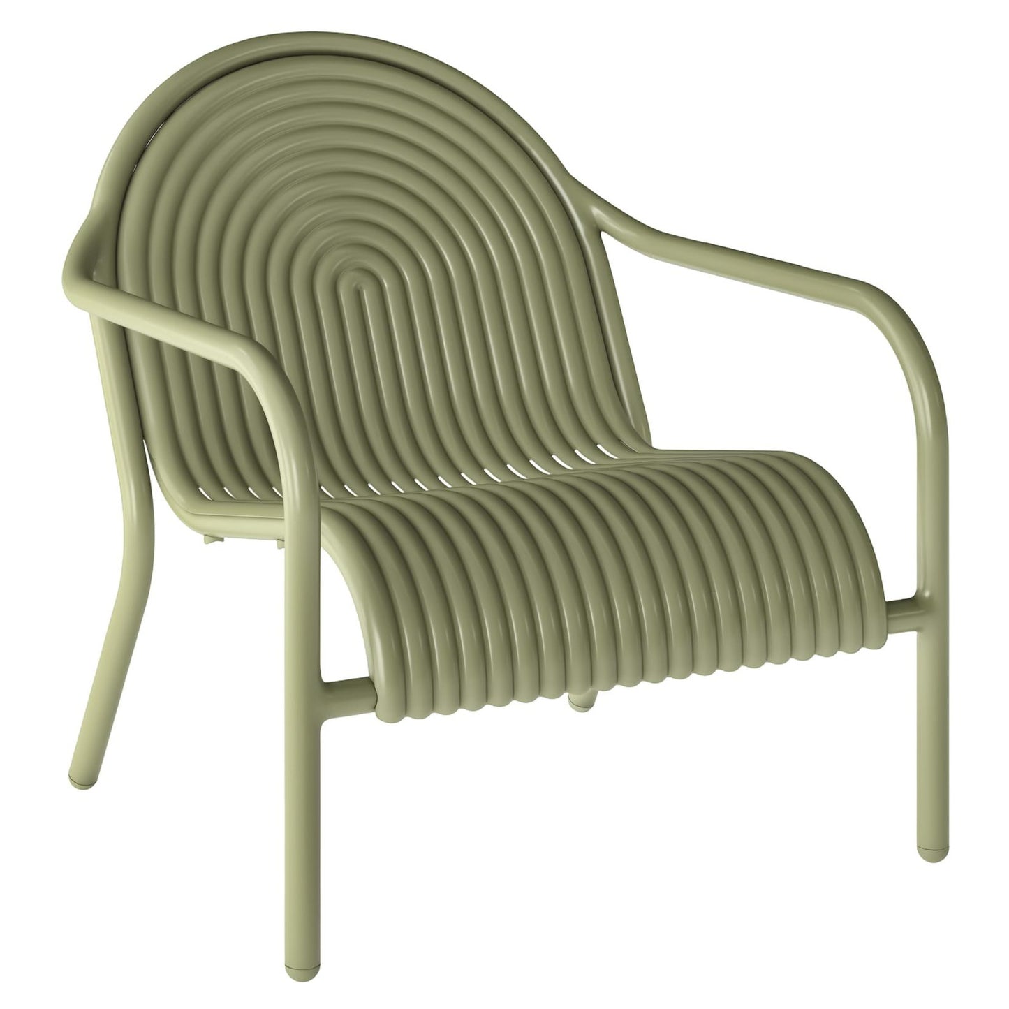 Groove Lounge Chair - Moss