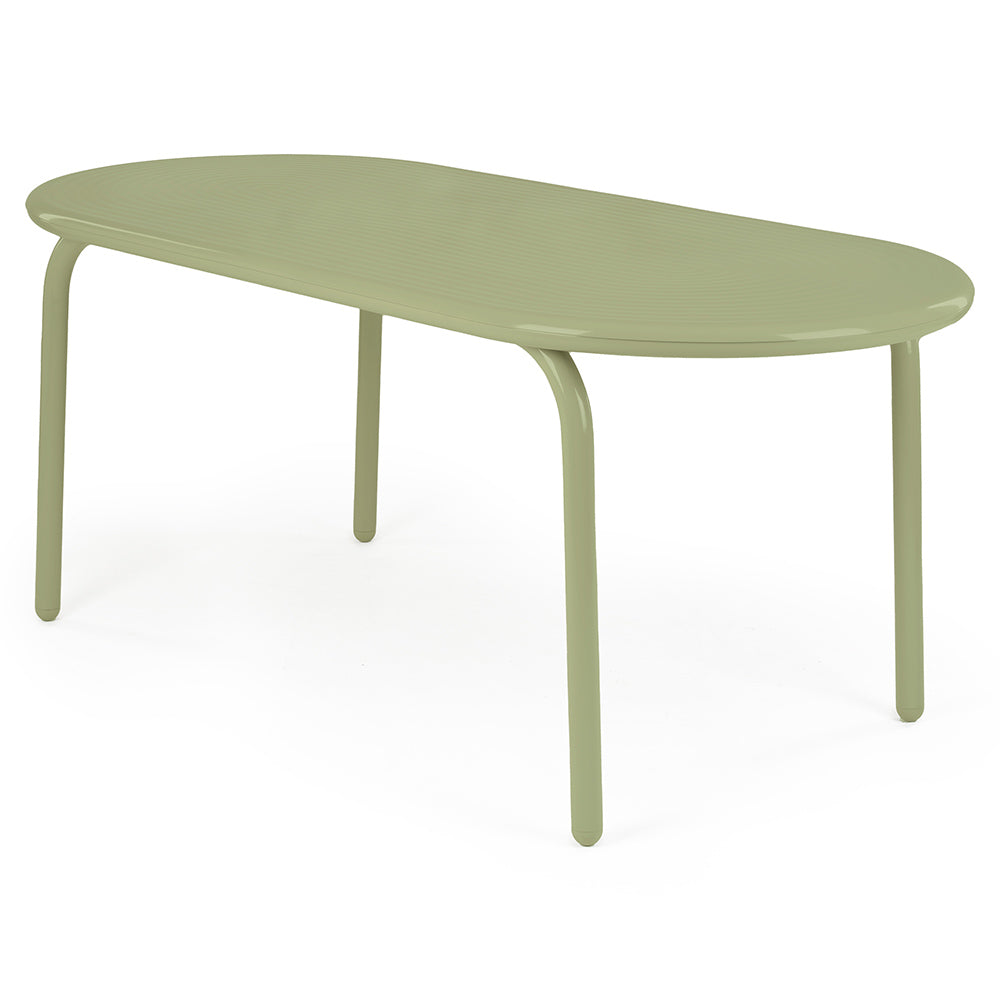 Groove Obround Table - Moss