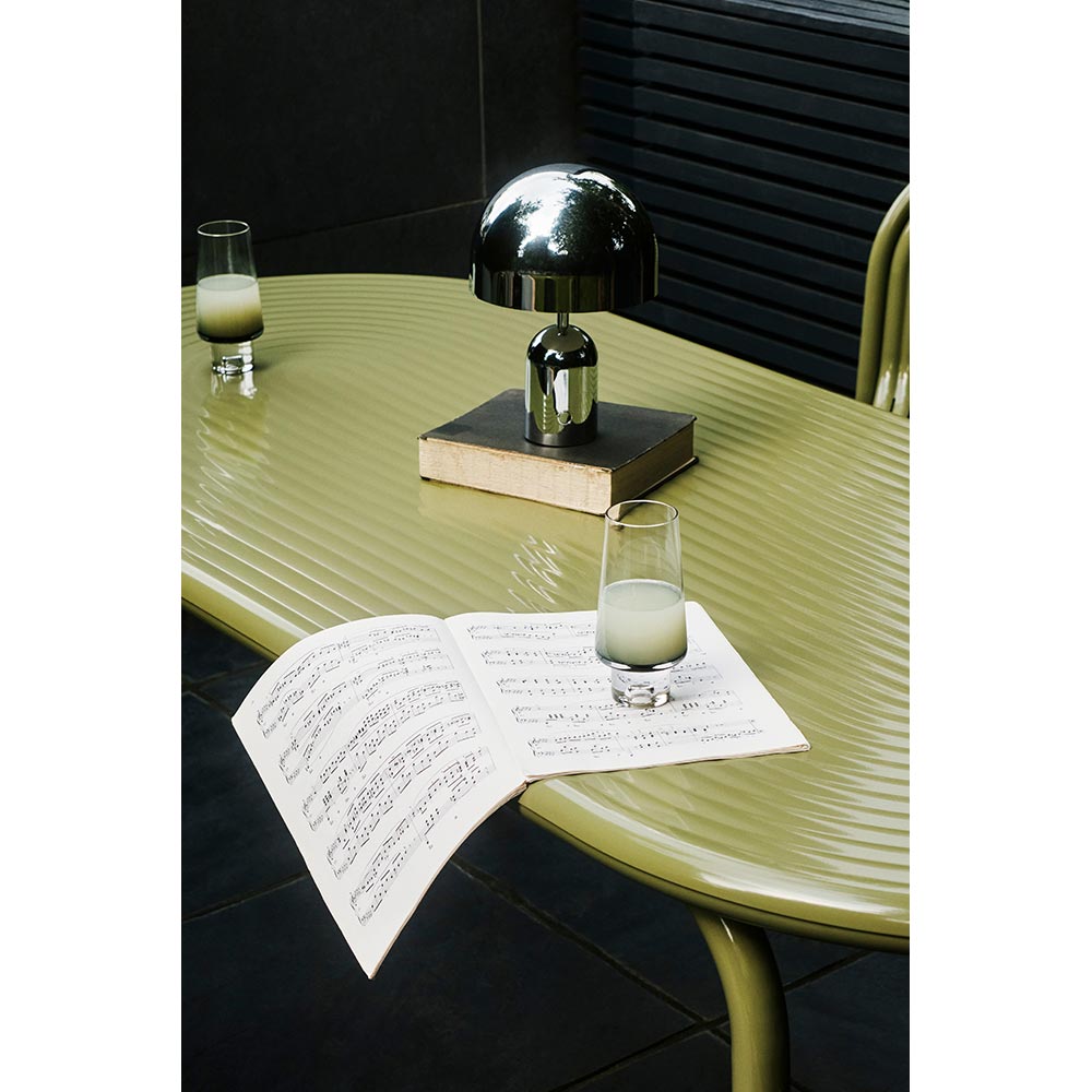 Groove Obround Table - Moss