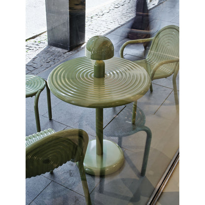 Groove Round Table - Moss