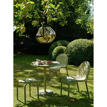 Groove Round Table - Moss