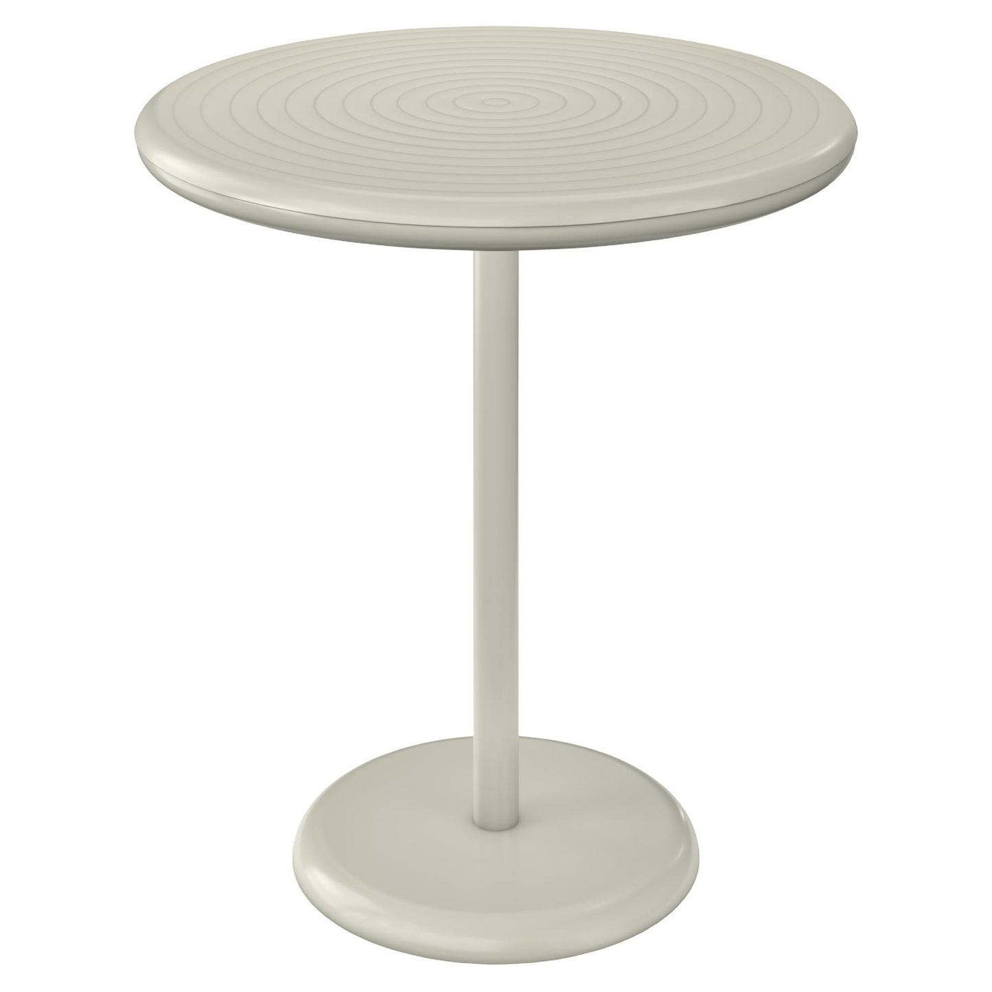 Groove Round Table - Putty