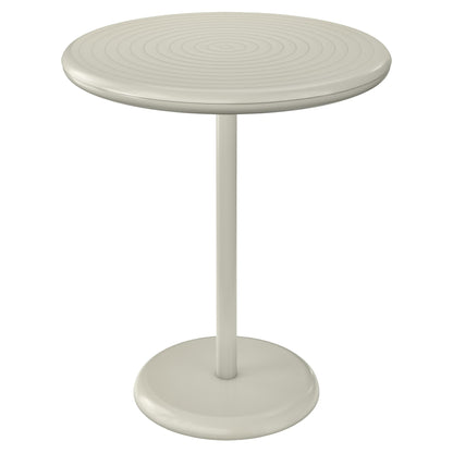 Groove Round Table - Putty