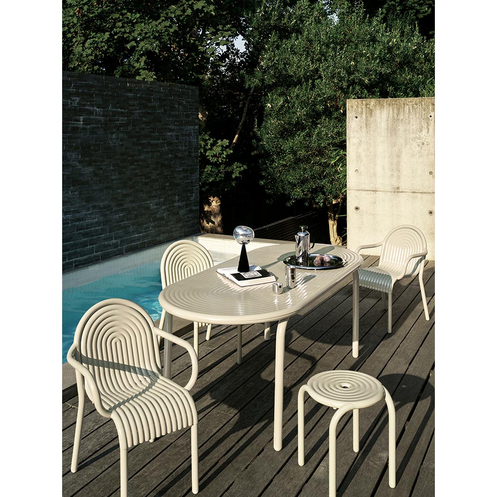 Groove Stool - Putty