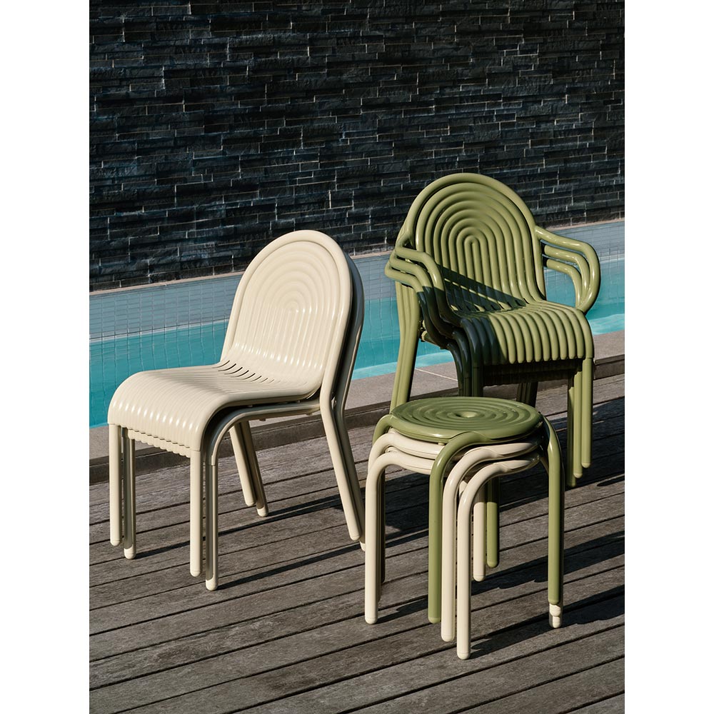 Groove Stool - Putty