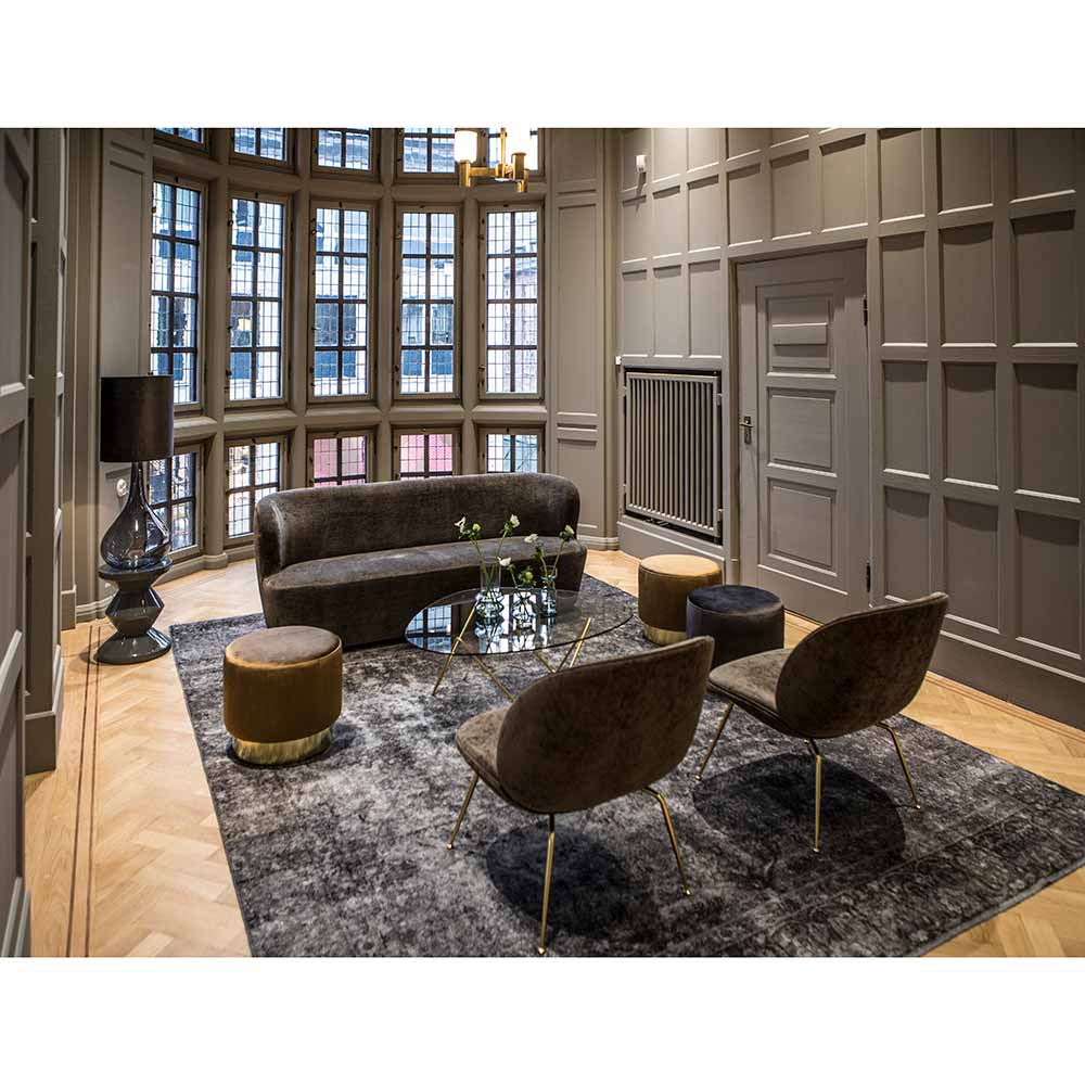 Beetle Fully Upholstered Lounge Chair - Conic Base