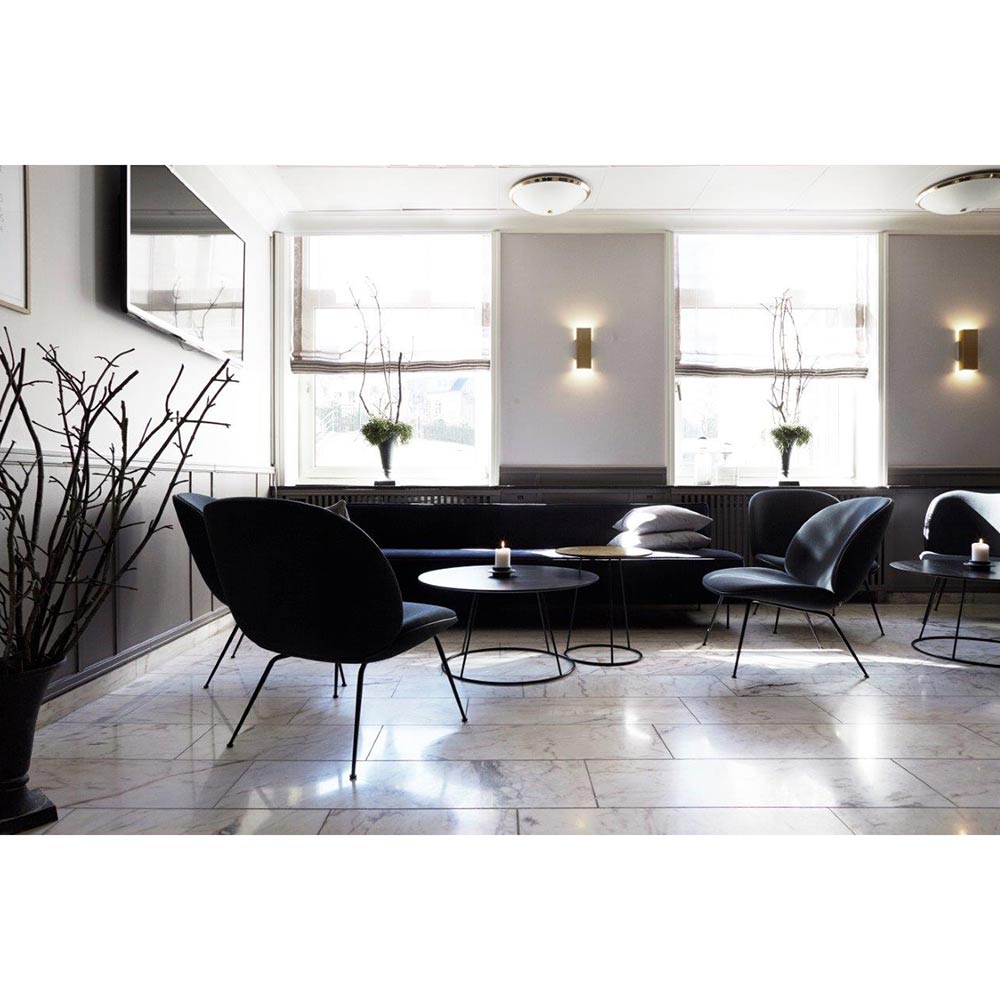 Beetle Fully Upholstered Lounge Chair - Conic Base